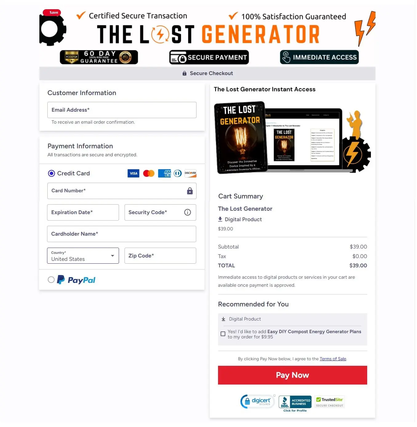 The Lost Generator